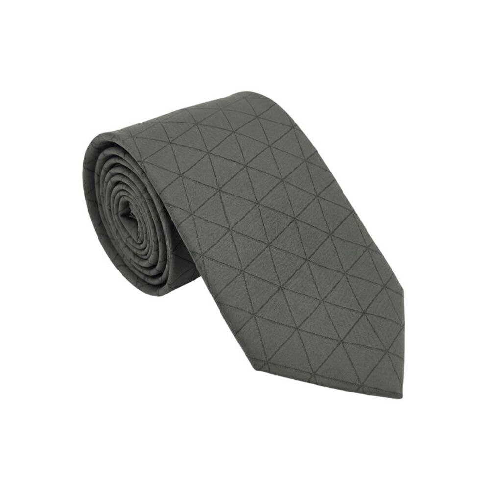 Emporio Armani Black Geometric 100% Silk Mens Tie
